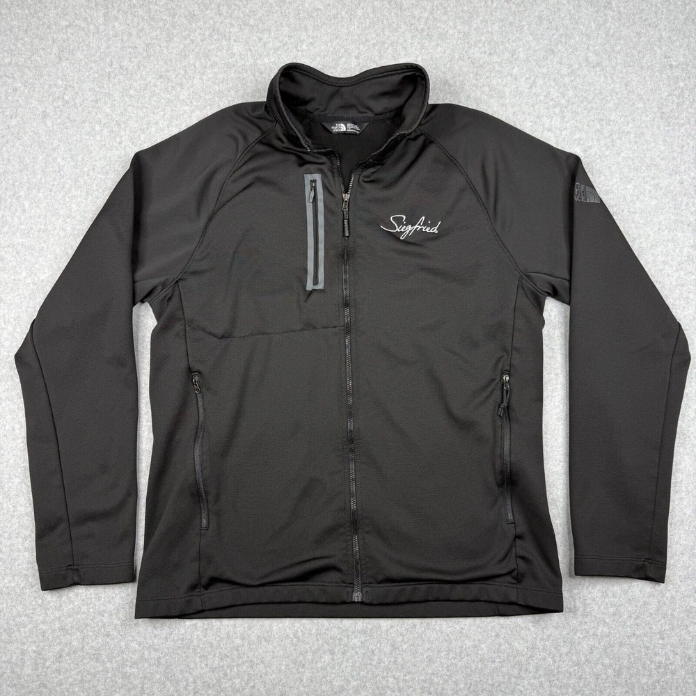 The North‎ Face Jacket Mens Large Black Las Vegas Siegfried Full Zip Fleece